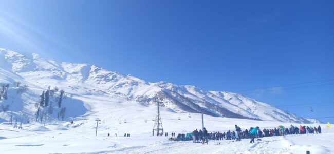 Introductory Ski Course by Tourism Department begins at Gulmarg Introductory Ski Course by Tourism Department begins at Gulmarg