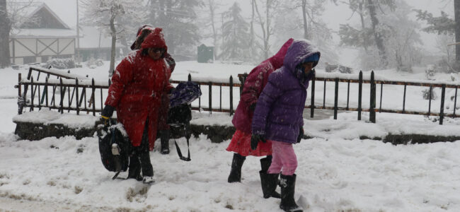 Valley parts receive fresh snowfall