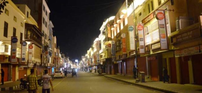 Jammu to impose Covid night curfew from today