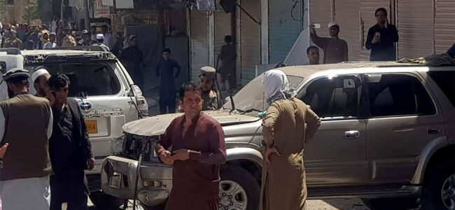 6 killed, 14 injured as bomb explodes during pro-Palestine rally in Pakistan 6 killed, 14 injured as bomb explodes during pro-Palestine rally in Pakistan