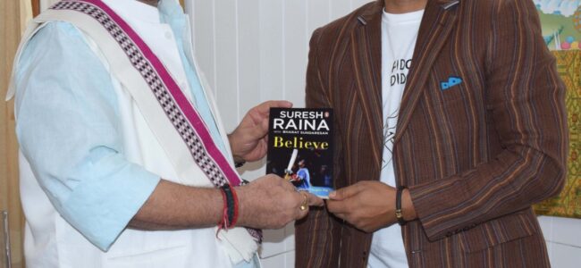 Cricketer Suresh Raina calls on Lt Governor