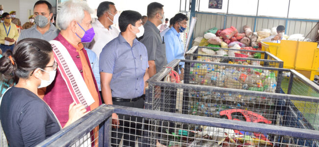 Lt Governor inaugurates JMC’s Material Recovery facility Lt Governor inaugurates JMC’s Material Recovery facility