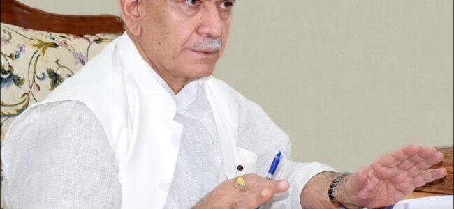 Elements across border trying to disturb peace in JK: Lt Guv Elements across border trying to disturb peace in JK: Lt Guv