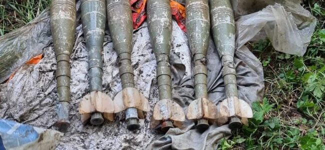 Shells, Pika bullets recovered from militant hideout in Tral Shells, Pika bullets recovered from militant hideout in Tral