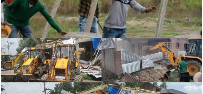 Srinagar admin launches massive anti encroachment drive along historical water bodies