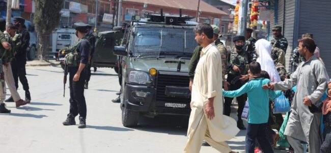 Forces launch search operation in Sopore Forces launch search operation in Sopore