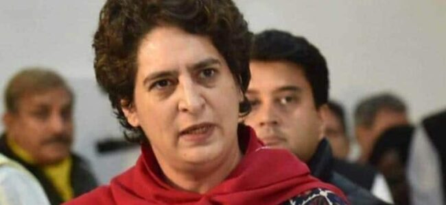 Ensure safety of all citizens in JK: Priyanka to Centre