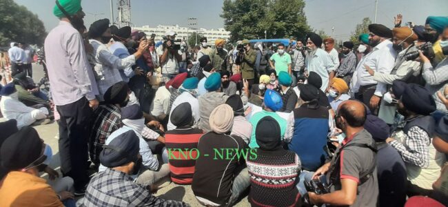 Family members, relatives of slain School principal stage silent sit-in