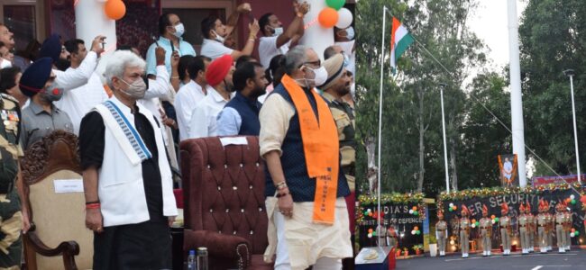 Lt Governor inaugurates Retreat Ceremony at Octroi Post, Suchetgarh