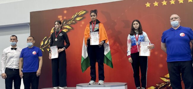 JK’s Wushu player Sadia makes Nation proud by winning Gold at Moscow Wushu Stars Championship JK’s Wushu player Sadia makes Nation proud by winning Gold at Moscow Wushu Stars Championship