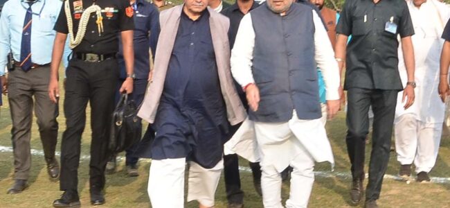 Home Minister Shah visits site of proposed high-security prison in Kathua