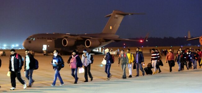 Air India flight carrying students evacuated from Ukrainian city Sumy lands in Delhi