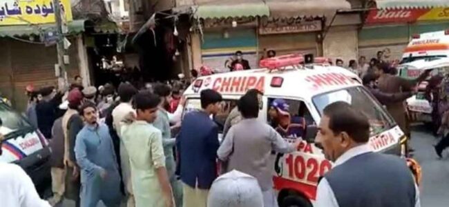 35 killed, over 80 injured in blast at Shia mosque during Friday prayers in northwest Pakistan