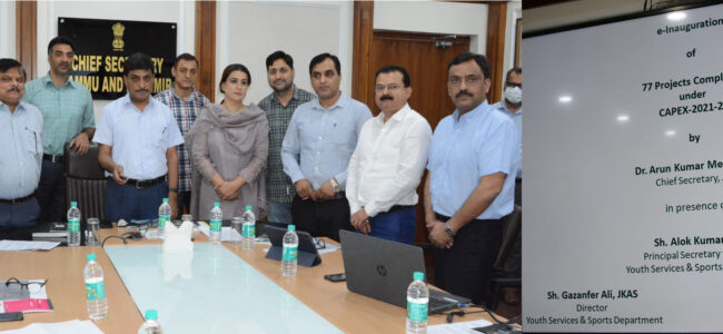 CS e-inaugurates 77 sports projects, dedicates them to youth
