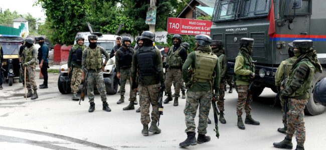 JK under thick security blanket on the eve of Prime Minister’s visit JK under thick security blanket on the eve of Prime Minister’s visit