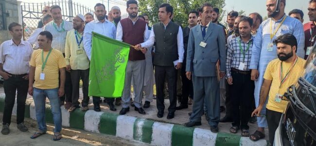 After two years, first batch of 145 pilgrims leaves for Hajj from Kashmir After two years, first batch of 145 pilgrims leaves for Hajj from Kashmir