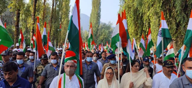 Lt Guv joins thousands of citizens in walkathon celebrating ‘Har Ghar Tiranga Utsav’ Lt Guv joins thousands of citizens in walkathon celebrating ‘Har Ghar Tiranga Utsav’