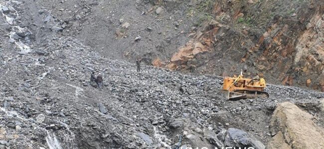 Srinagar-Leh Highway closed after multiple landslides near Zojila Srinagar-Leh Highway closed after multiple landslides near Zojila