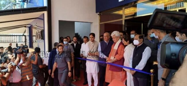 Kashmir gets its first Multiplex Cinema, Lt Guv inaugurates