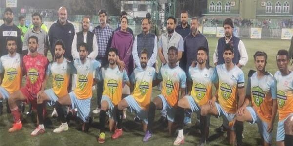 Advisor Bhatnagar inaugurates ‘2nd Positive Kashmir Football Championship’