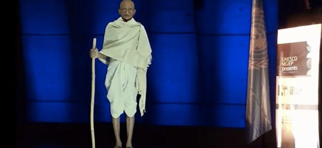 Mahatma Gandhi makes special appearance at UN, shares message on education