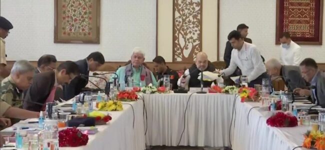 Time to give JK freedom from terror: Home Minister tells Security top brass Time to give JK freedom from terror: Home Minister tells Security top brass
