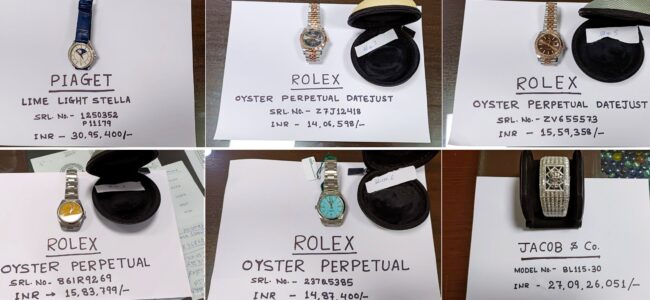 Customs seizes Rs 27-cr wrist watch at Delhi airport, arrests passenger Customs seizes Rs 27-cr wrist watch at Delhi airport, arrests passenger