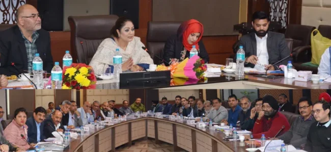 Dr Hina reviews implementation of PMEGP, JKREGP