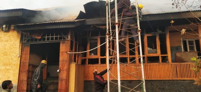 Fire breaks out in PDD office in south Kashmir’s Anantnag