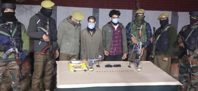 Two LeT Hybrid terrorists apprehended in Sopore: Police
