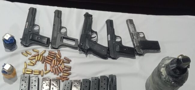 Terror module busted in north Kashmir, six held alongwith weapons: Police Terror module busted in north Kashmir, six held alongwith weapons: Police