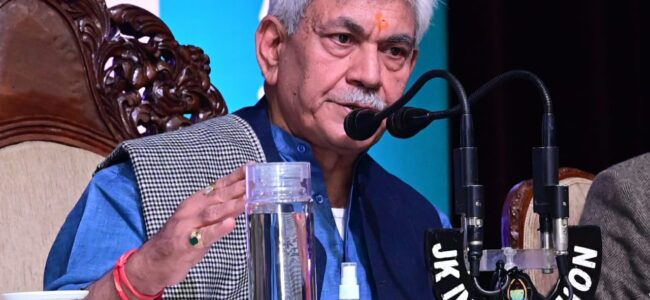 Lt Guv chairs high-level meeting of Public Sector Banks, Administrative Departments Lt Guv chairs high-level meeting of Public Sector Banks, Administrative Departments