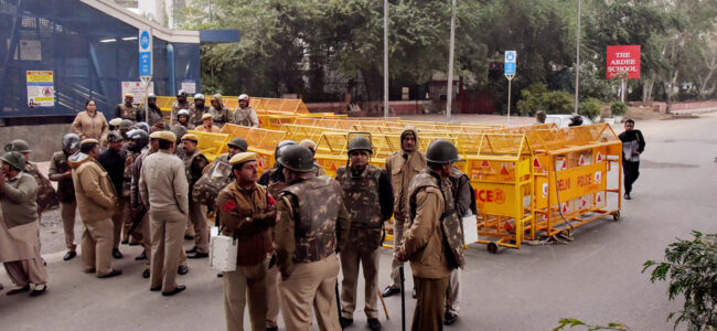 Security scare at Delhi Assembly as car driven by masked man breaks through iron gate