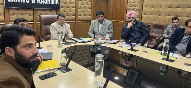 Shantmanu reviews working of FCS&CA department at Jammu Shantmanu reviews working of FCS&CA department at Jammu