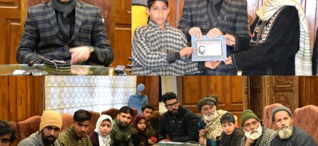 Tourism Promoters, Youth Volunteers felicitated at Bandipora