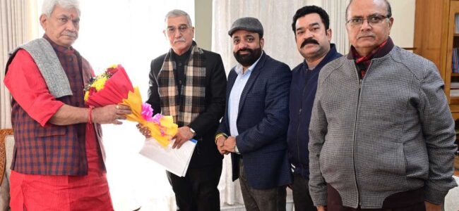Travel Agents Association Jammu, others call on Lt Guv