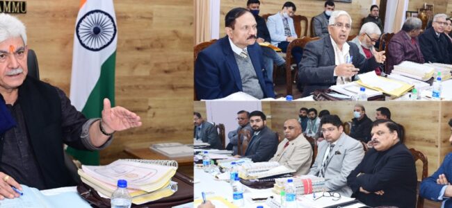 Lt Governor chairs Jammu University Council meeting Lt Governor chairs Jammu University Council meeting
