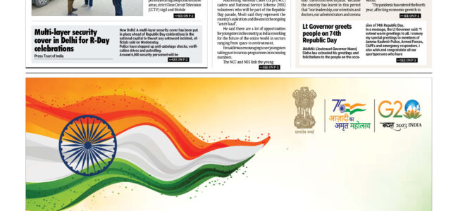 Multi-tier security arrangements in Kashmir valley ahead of Republic Day