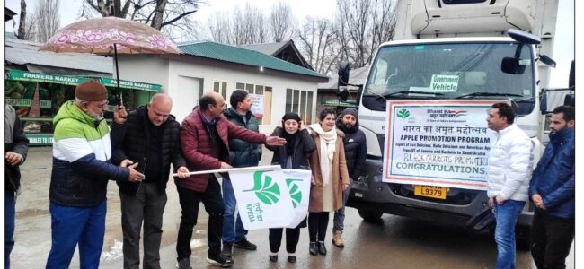 Agriculture Department Kashmir sends another Consignment of Vegetables to Saudi Arabia Agriculture Department Kashmir sends another Consignment of Vegetables to Saudi Arabia