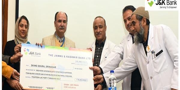 Help for poor cancer patients: Under CSR, J&K Bank collaborates with SKIMS