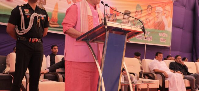 Lt Governor addresses ‘Rashtra Katha Shivir’ at Pransla, Gujarat Lt Governor addresses ‘Rashtra Katha Shivir’ at Pransla, Gujarat