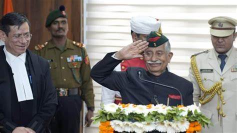 B D Mishra takes oath as second Lt Governor of Ladakh