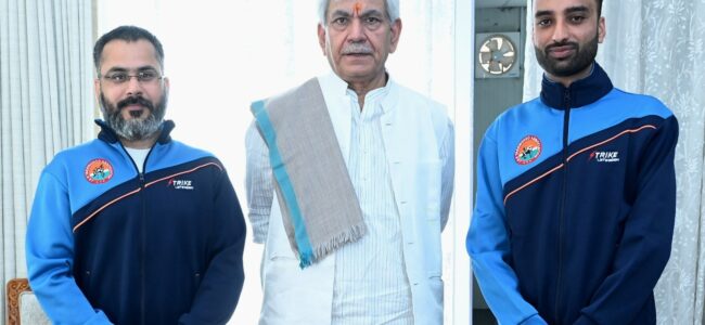 Fit India Movement Ambassador, International Wushu Player call on Lt Guv Fit India Movement Ambassador, International Wushu Player call on Lt Guv