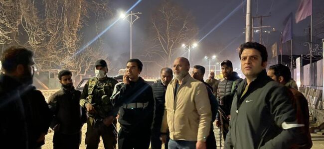 Div Com Kashmir takes late night tour of City