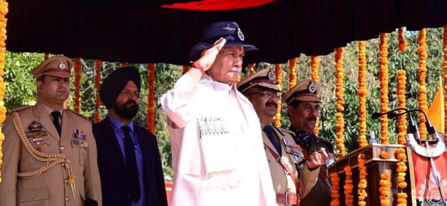 Lt Guv attends passing out parade of JKP constables at PTS Kathua