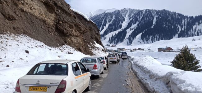 Vehicular traffic in Sonamarg stopped after landslide