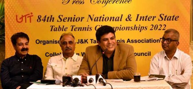 JK all set to host Senior National Table Tennis Championship JK all set to host Senior National Table Tennis Championship