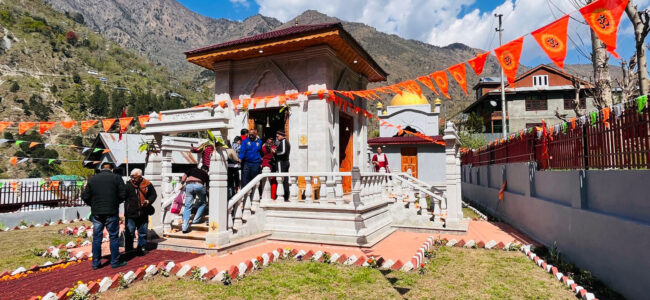 Mata Sharda Devi temple opened in Karna Mata Sharda Devi temple opened in Karna