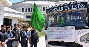 Group of 20 Kishtwar youth flagged off for Adventure Training Course Group of 20 Kishtwar youth flagged off for Adventure Training Course
