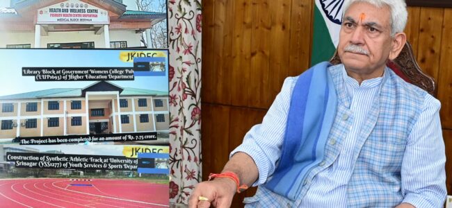 Lt Governor inaugurates various key projects of JKIDFC Lt Governor inaugurates various key projects of JKIDFC